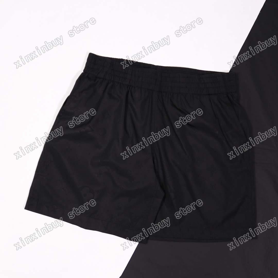 

21ss Mens designer Beach Shorts pants Constellation letters watercolor Spring summer Men Webbing Pant Casual Trousers Wedding blue green 09, White;black