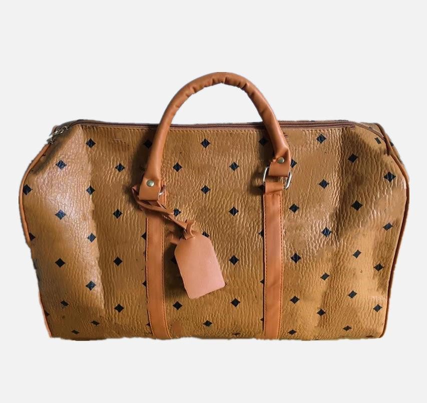 

men luxury women travel Bags PU Leather duffle brand designer luggage handbags large capacity sports bag, Black