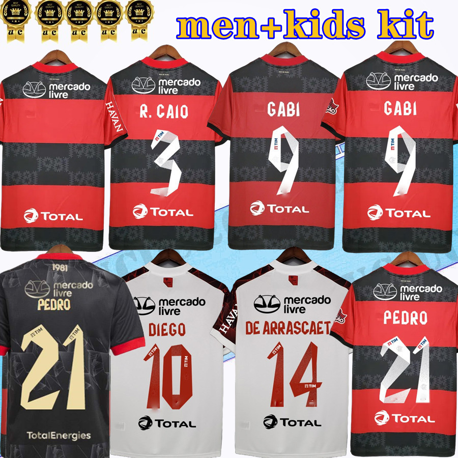 

S-3XL Flamengo soccer jerseys 2021 2022 man women shirts DIEGO E.RIBEIRO GABRIEL B. GABI football jersey PEDRO home away Camisa Mengo 21 22 P Fans version, Women home
