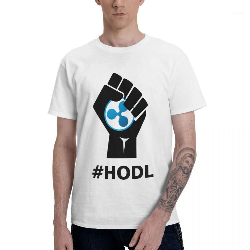 

Men's T-Shirts HODL Ripple XRP Logo Black T-Shirt Graphic Tee Basic Short Sleeve Funny Tops