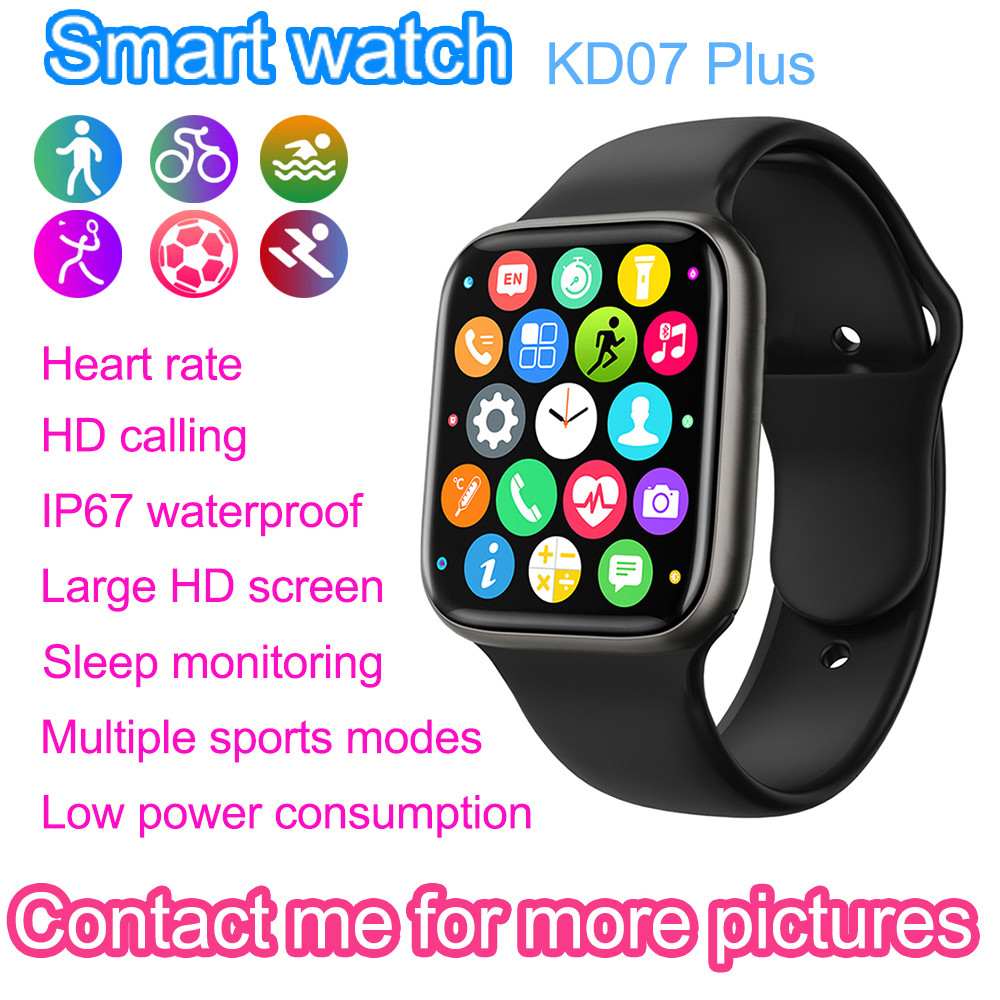 Smart Watches Series 7 Men Women SmartWatch Sport Fitness Tracker Wristwatch Call Bluetooth Blood Pressure Heart Rate Monitor HD07Plus Watch for-image-739882482