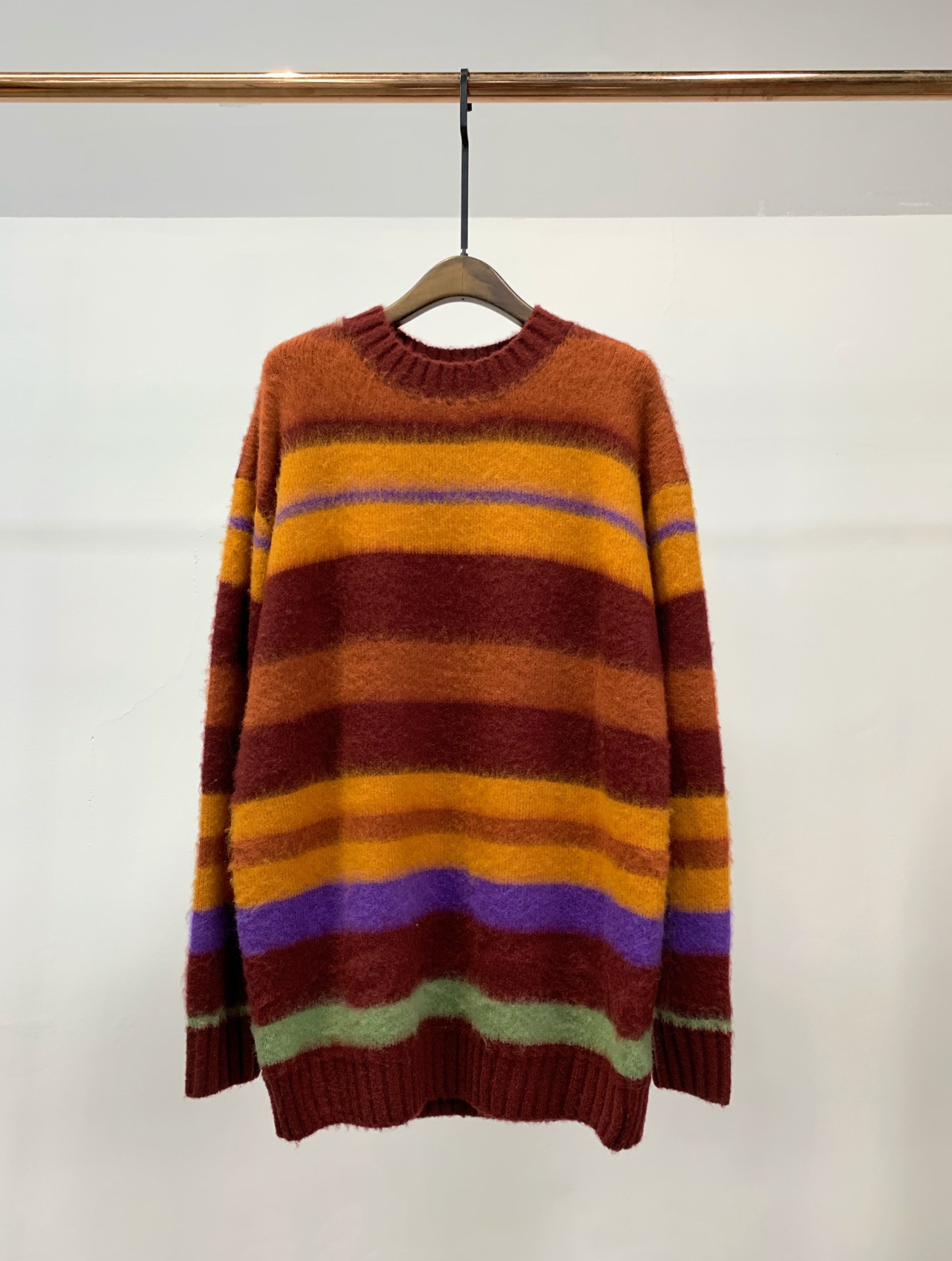 

Wool Blended Elastic Pullover, Customize