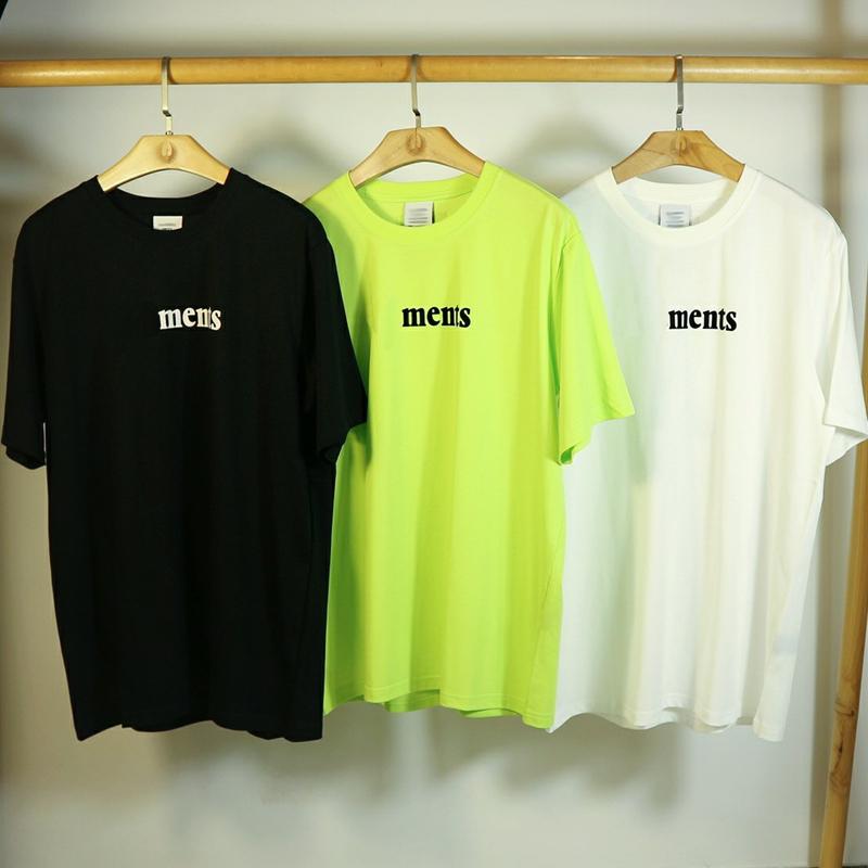 

20FW VT Letter Printed Tee Men Women Couples Simple Solid Color T-Shirt Street Skateboard Summer Casual Short Sleeves HFYMTX695, White;black