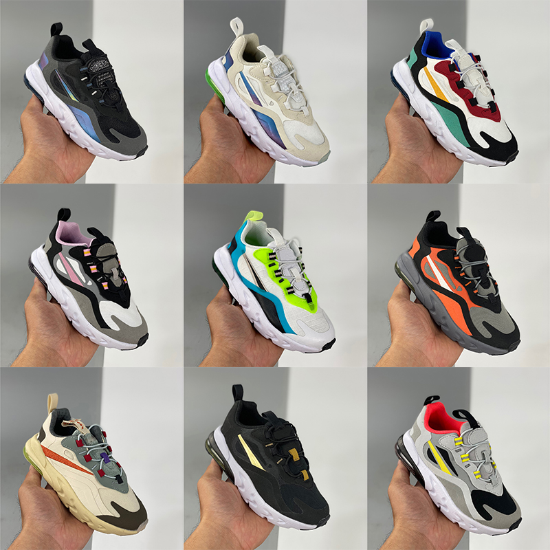 

Kids US 7.5C-3Y Oracle Aqua Running Shoes 270c React Black Light Violet Infants Summer Vibes Boys Girls Youth Children Jogging Flash Crimson Breathable Sneakers