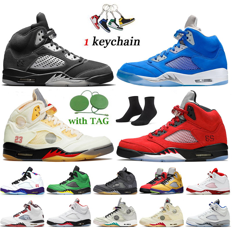 

Top Quality Jorden 5 Mens Basketball Shoes Jumpman 5s Jodan Anthracite Bluebird Sail Fire Red Raging Bull Jordon Trainers Sneakers Stealth