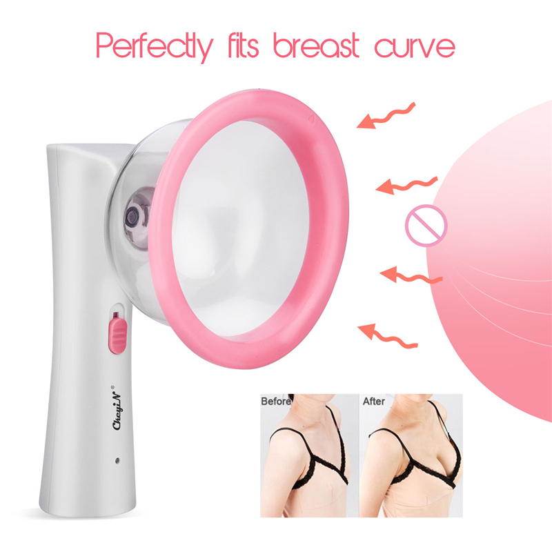 

Professional Breast Enlargement Massage Machine Electric Beauty Breast Enhancer 2 Sizes Vacuum Chest Pump Design Suction Cup 48