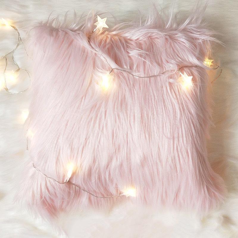 

Pillow Case 2022 Pure Plush Fashion INS Minimalist Wind Sofa Cushion Bed Head