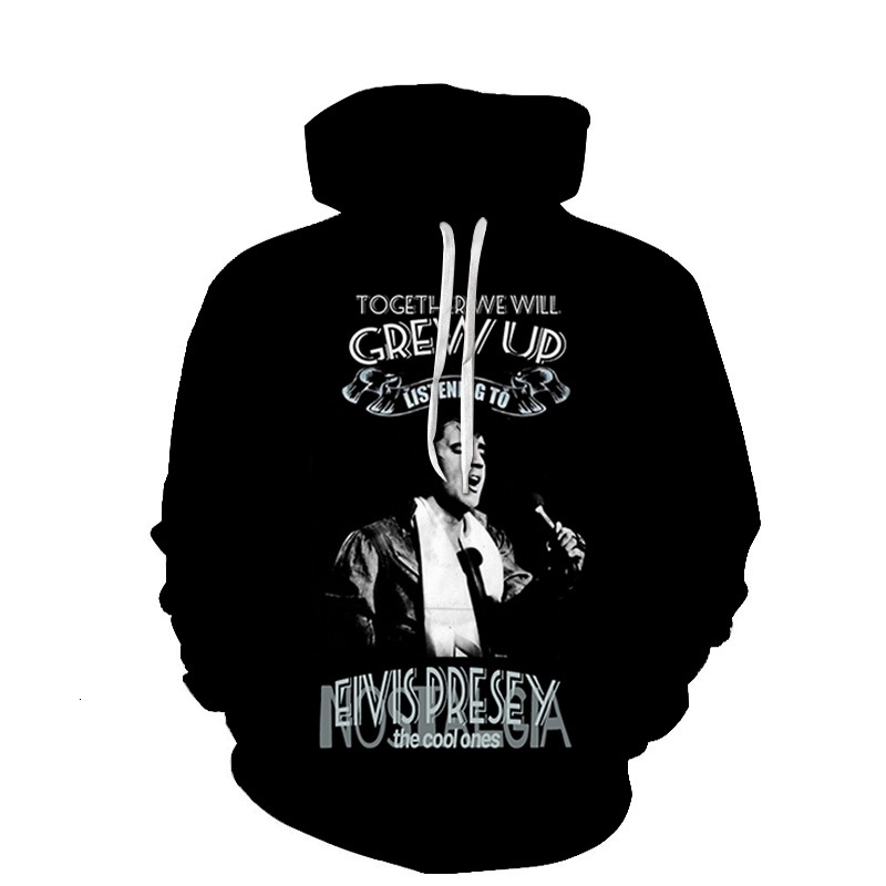 

Spring and autumn American singer series hooded sports men's 3D digital printing fashion casual sweater, Wk4315