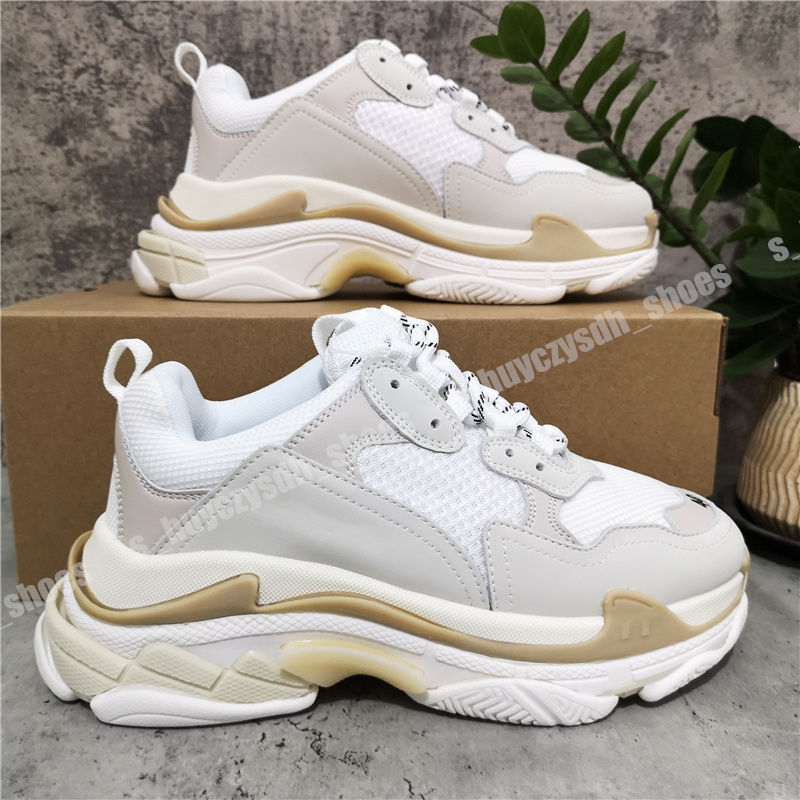 

2021 Paris Crystal Bottom Triple S Casual Shoes Dad Platform Sneakers For Men Women Vintage Old Grandpa Trainer EUR36-45, Colour-16