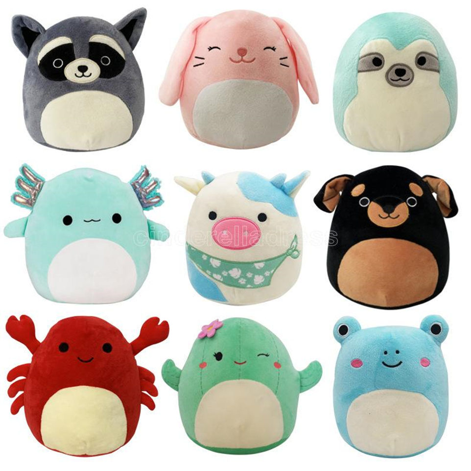 

Squishmallows Kawaii Panda Dinosaur Lion Cow Crab Animal Plushie Cushion Cute Cartoon Soft stuffed Plush Pillow decor doll Kids CY29, Same as pictures