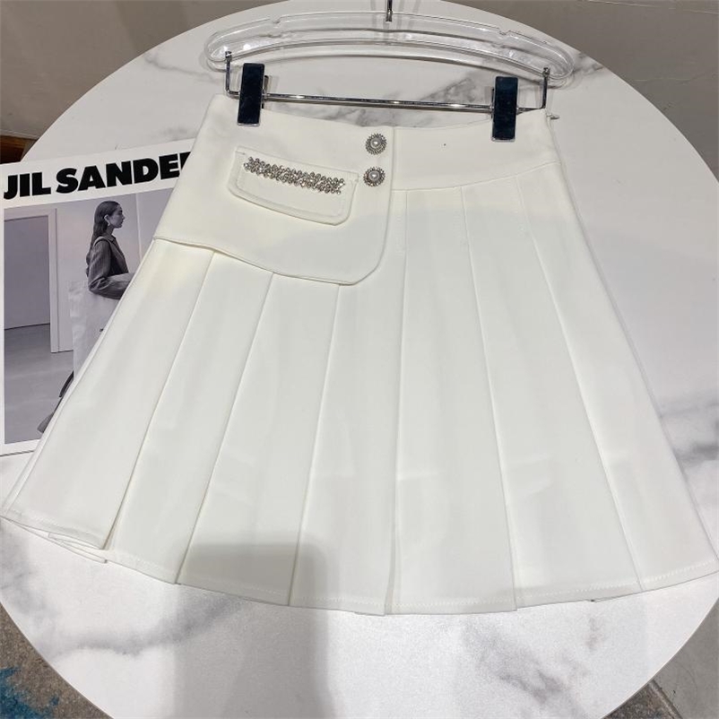 

Women Irregular Bar Ball Gown Skirt Solid Color High Waist Fashion Spring Summer 11B681 210525, Black