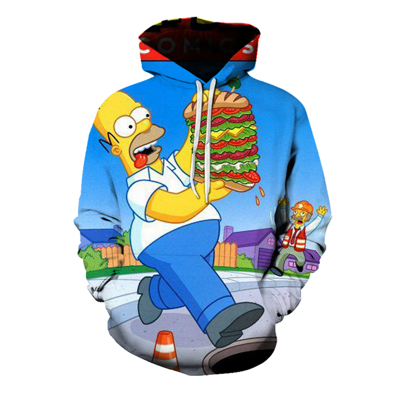 

Comfortable casual 3D printing hoodie visual impact party top punk goth round neck high quality American sweater hoodie, Black