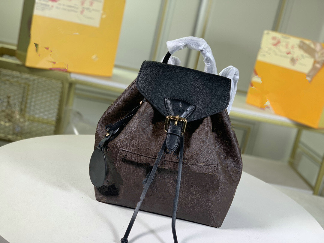 

MONTSOURIS Women Backpacks Cowhide Leather Letter Flower Backpack Embossed Mens Purses Pattern bag M45410 M45205 M45397