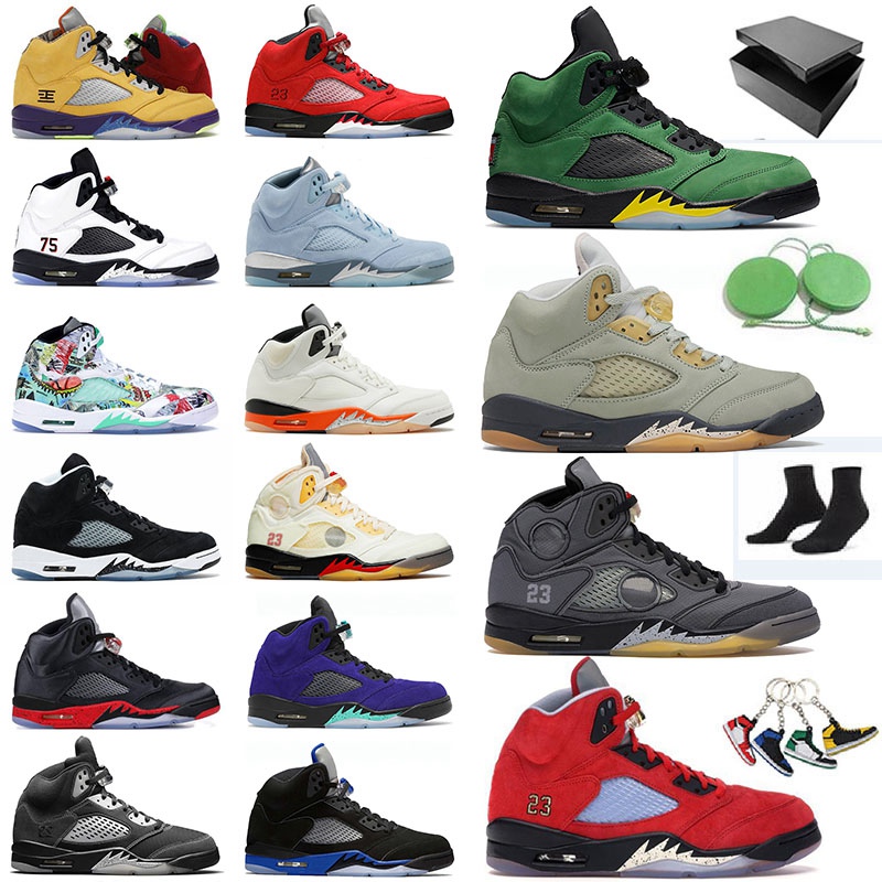 

Jumpman Mens Basketball Shoes 5 5s Bluebird Oreo Raging Red Hyper Royal White Cement Alternate Grape Sports Sneakers Trainers Paris, C49 quai 54 40-47