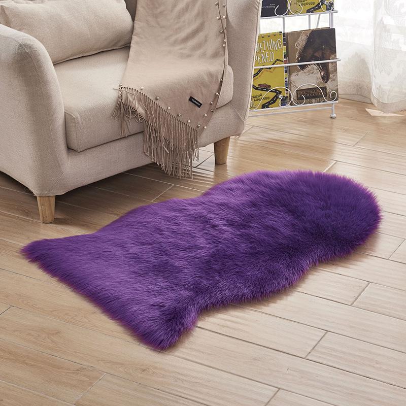 

Carpets Large Hairy Carpet Beside Armchair For Decoration Girls Bedroom Decor Fur Interior Entrance Rugs Living Room Fluffy Home Mat