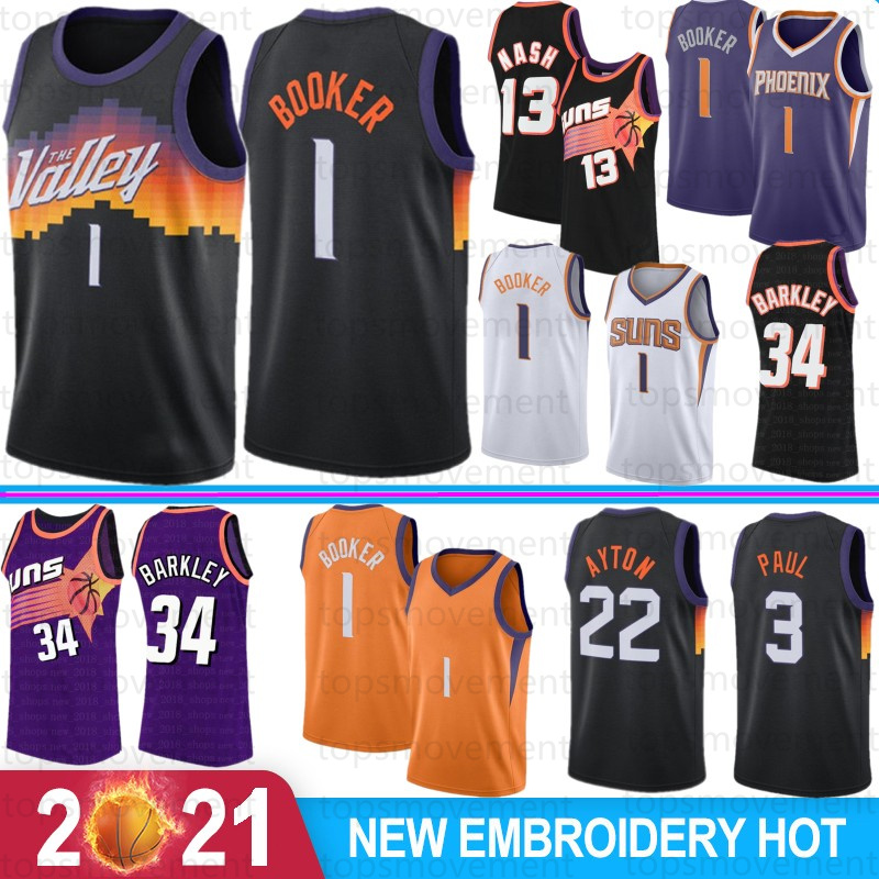 

Devin 1 Booker Chris 3 Paul Men Basketball Jerseys Giannis 34 Antetokounmpo 13 Nash Charles 34 Barkley DeAndre 22 Ayton Camisetas de 2022 Season baloncesto, Xionglu(laokuan)