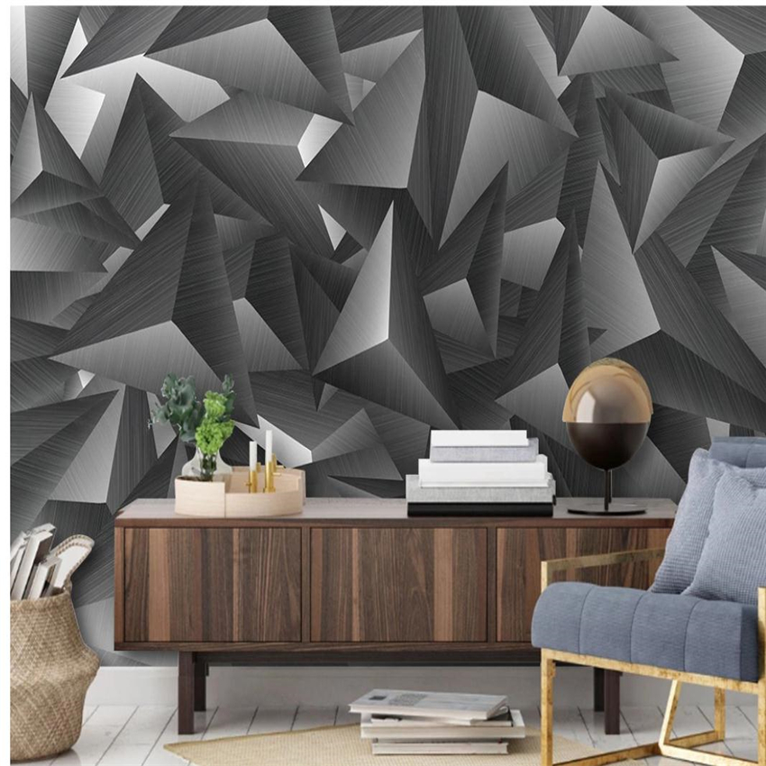 

Modern living style wallpaper minimalist fashion gray and white three-dimensional geometric wallpapers, As show