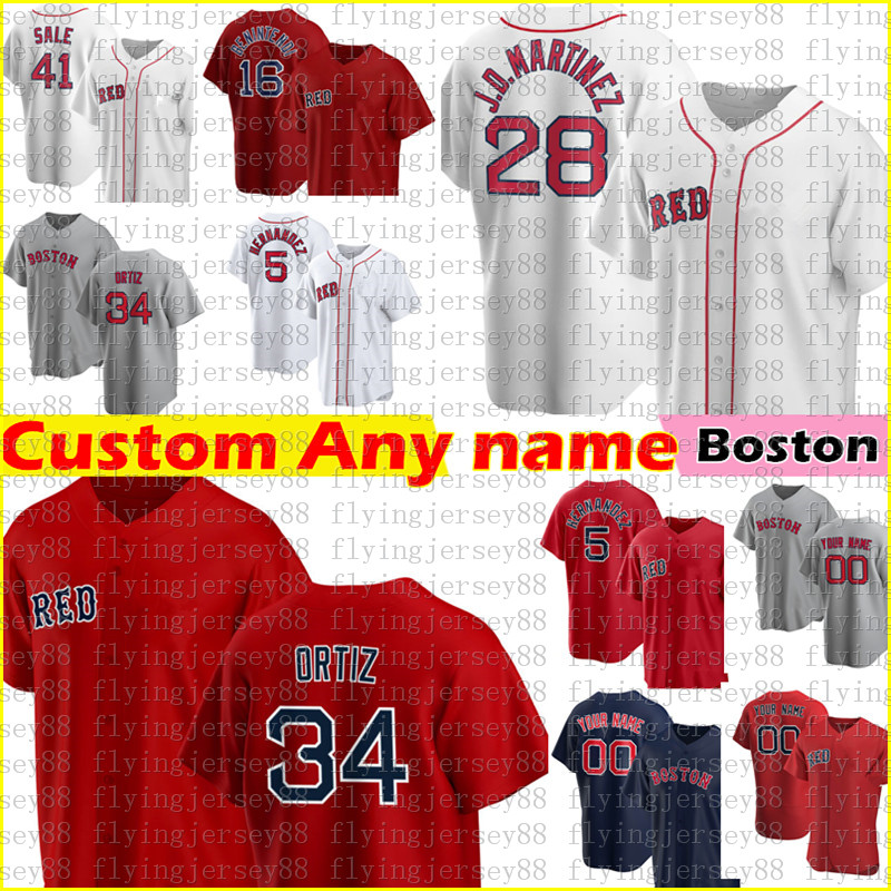 

J.D. Martinez David Ortiz jersey Custom Boston Ted Williams Enrique Hernandez Chris Sale Andrew Benintendi Dustin Pedroia Jackie Bradley Jr. Baseball Jerseys -XXXL, Cool base {hongwa}