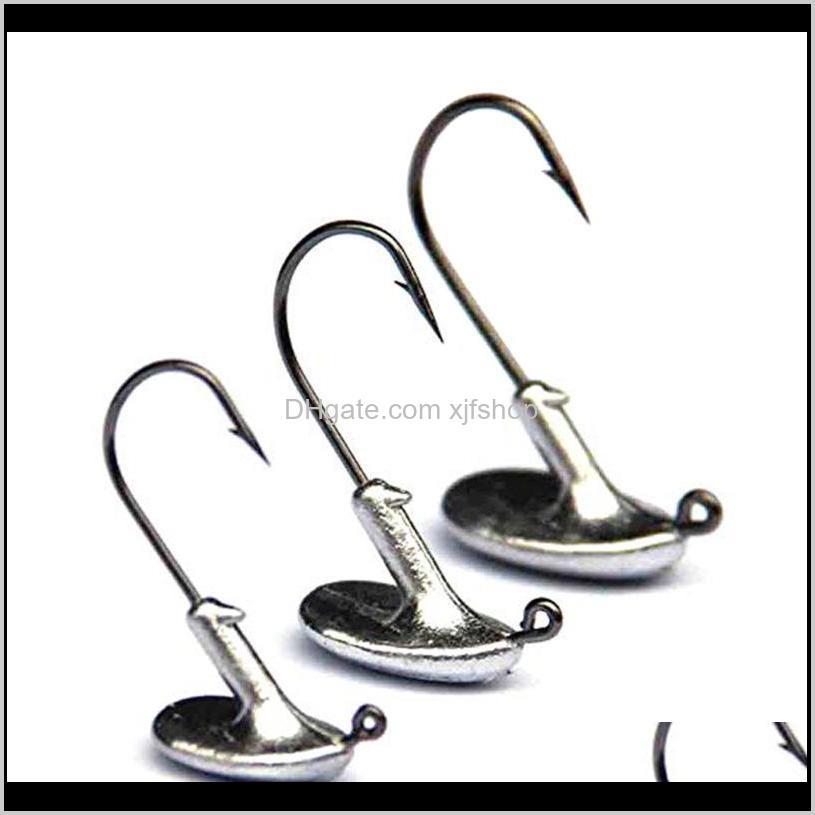 

Lot Tumbler Lead Head Hook Jig Baits Saltwater Freshwater Gfslk Htrnw