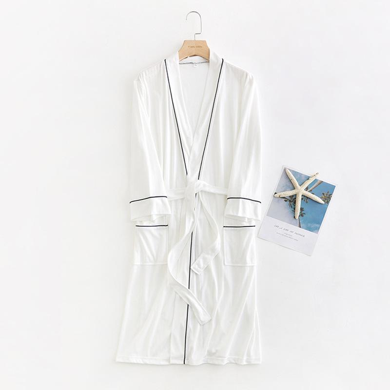 

Men's Sleepwear Men Women Couples Bathrobe Long Sleeve Cotton Pajama Lounge Wear Robe Bathrobes Night Gown Plus Size Winter Nightwear, Black;brown