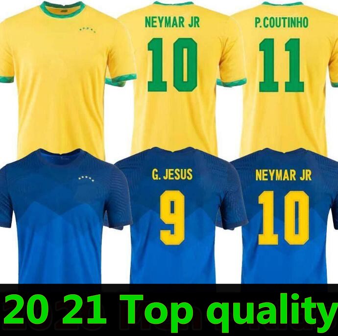 

2021 Camiseta de futbol soccer jersey PAQUETA NERES COUTINHO bRAZILS football shirt FIRMINO JESUS MARCELO PELE brasil 20 21 maillot foot, Black;yellow