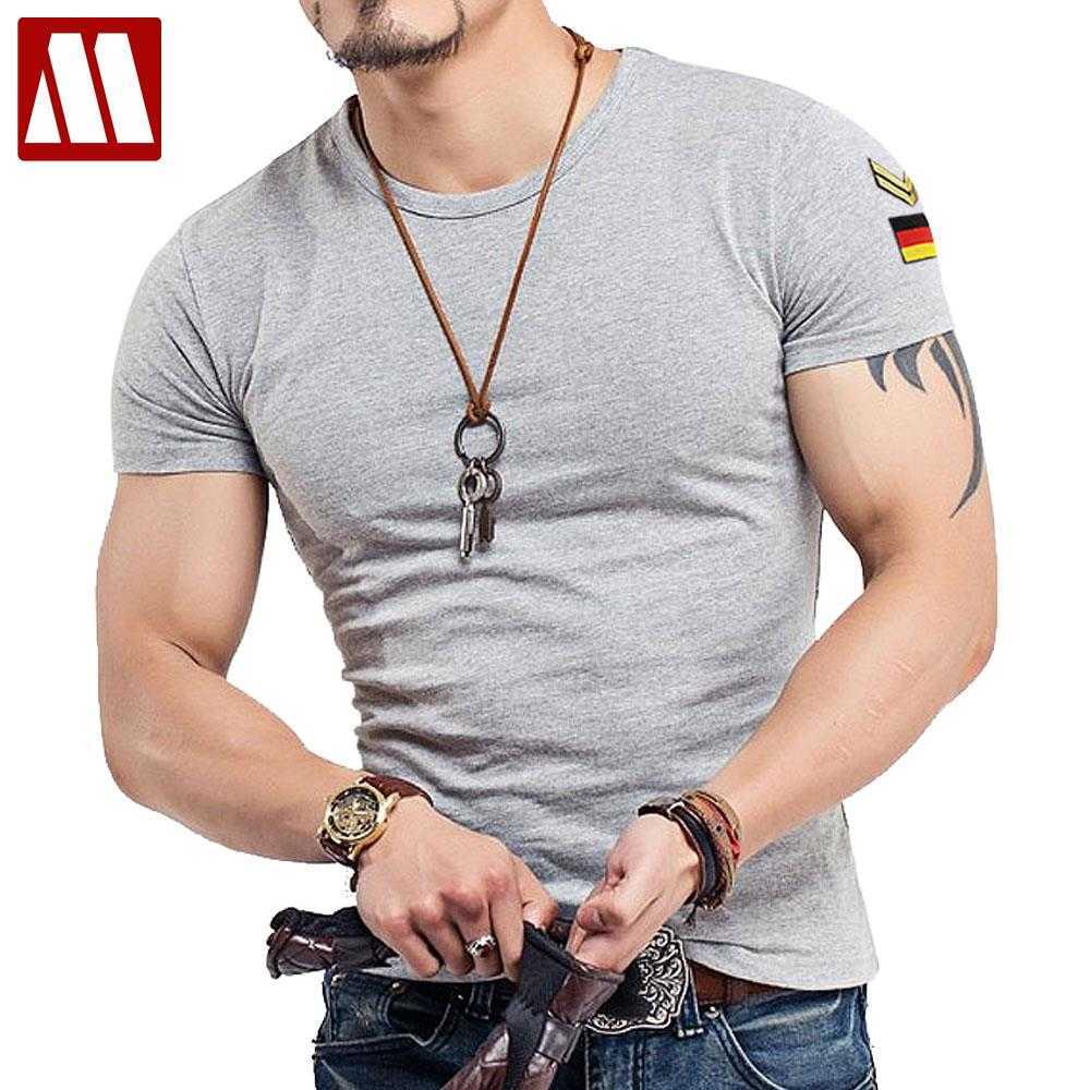 

New 20 Colors Round neck Tactical T Shirt Men Army T-shirt Military Tshirt Cotton Tee Shirts Plus Size S-5XL Roupas Masculinas 210415, O neck sky