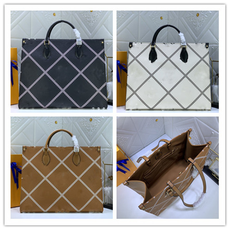 

Designer Luxury On the go GM Giant Onthego Totes M46015 M46016 MM Empreinte Giant Shoulder Tote Bag
