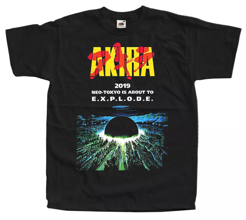 

AKIRA Japanese Manga T SHIRT TEE v3 Black All sizes S to 5XL, White;black