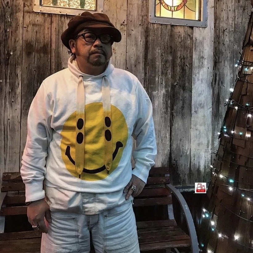 

Men's women's sweater Japanese fashion Kapital hooded pure cotton knitted pullover big smile face coat autumn and winter, Black