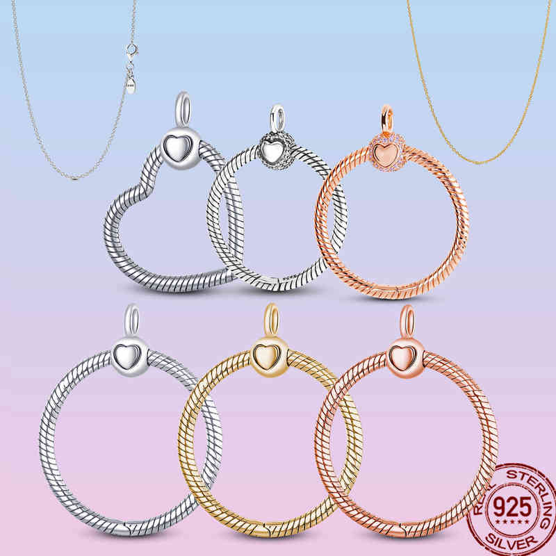 

Minimalism 925 Sterling Silver o Pendant Charm Fit Riginal Pandora Necklace Diy for Women Jewelry Anniversary Gift