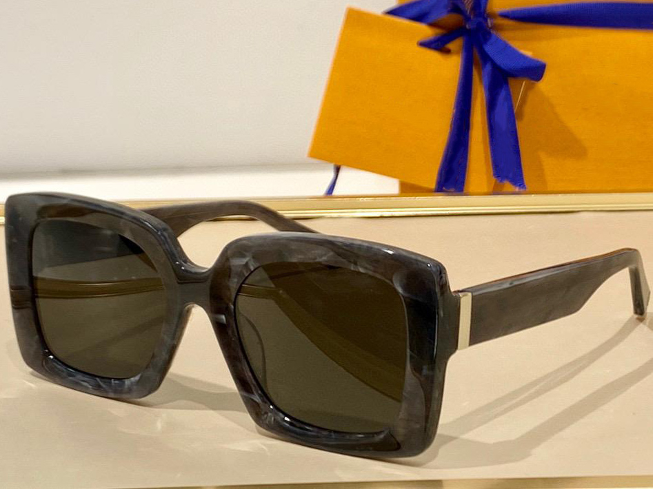 

Sunglasses For Women Men Summer 1459 Style Anti-Ultraviolet Retro Shield Lens Plate Square Full Frame Fashion Eyeglasses Random Box