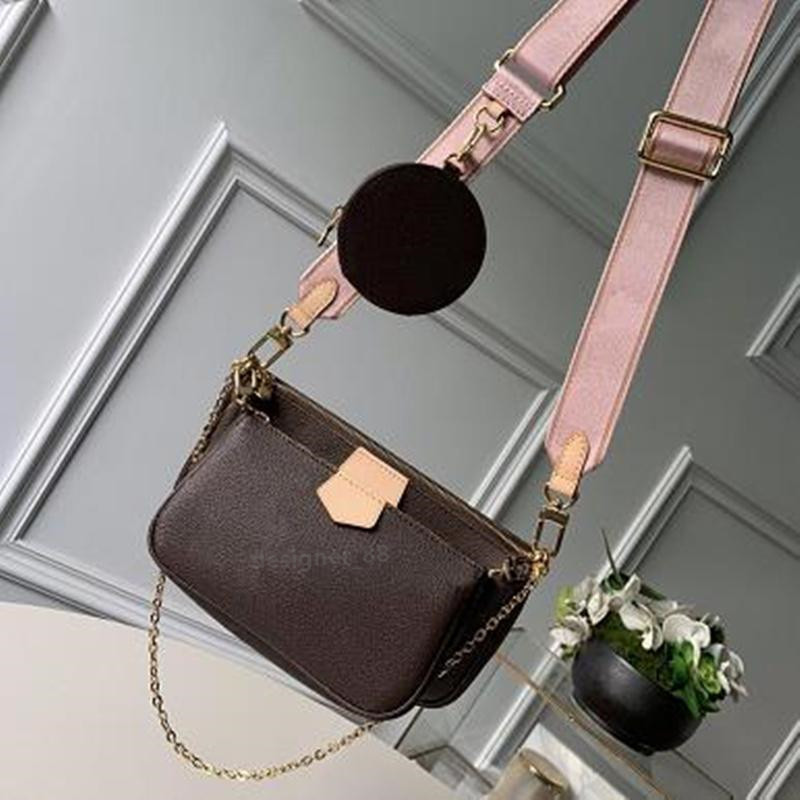 

high quality handbags tote purses women designer bagS MULTI POCHETTE ACCESSOIRES Fashion men Small duffle Shoulder Chain Crossbody bag famous, Box