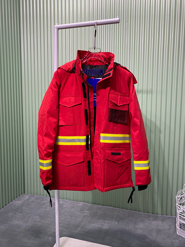 

2021 Men' Work Wear Winter Jacket Reflective Jackets Outdoor Thick Raincoat Parkas Coat Down Coats, Red