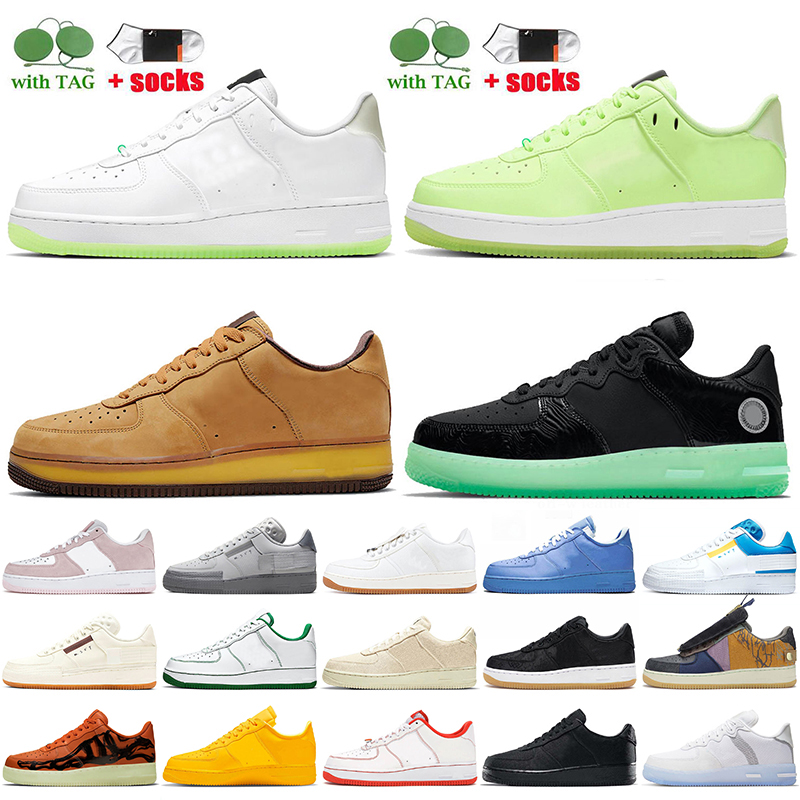 

Top Fashion 2021 Dunk 1 Running Shoes Mens Trainers AirForces Wheat Mocha All-Star Light Bone Womens Sneakers White Black Off Travis Scotts N354