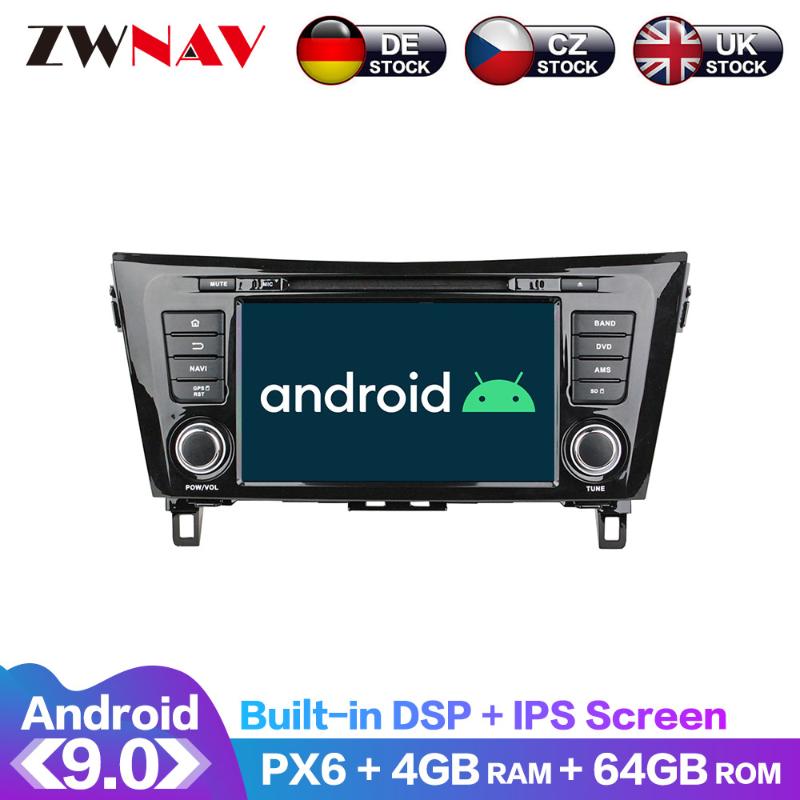 

Player Android 9 IPS Screen PX6 DSP For X-trail XTrail T32 Qashqai J11 Car DVD GPS Multimedia Radio Audio Stereo