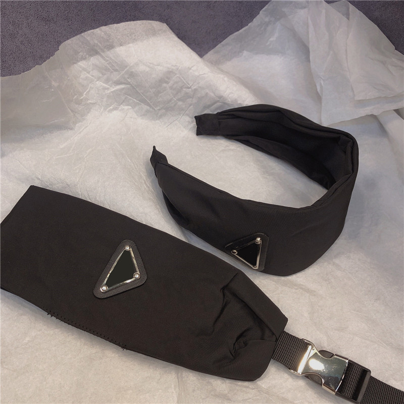 

Chic Women Triangle Headbands Designer Letter Hair Band Adjustable Metal Buckle Headband Lady Jewelry Wholesale, Silver