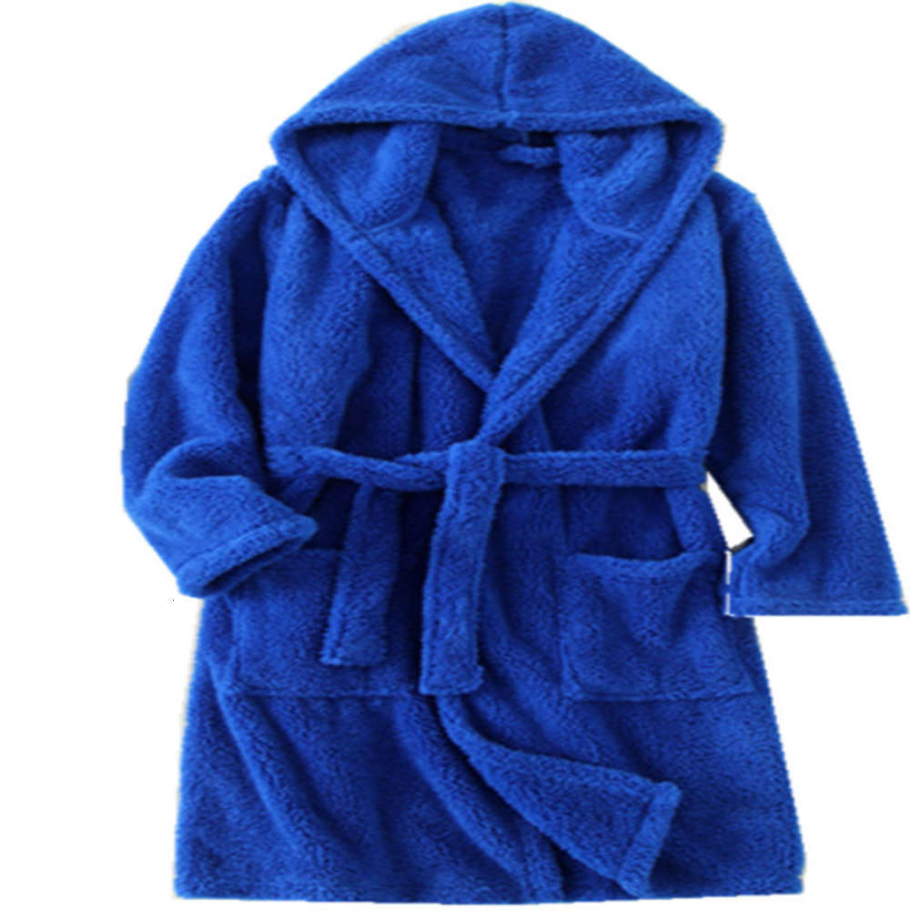 

Children's thickened long bathrobe in autumn and winter