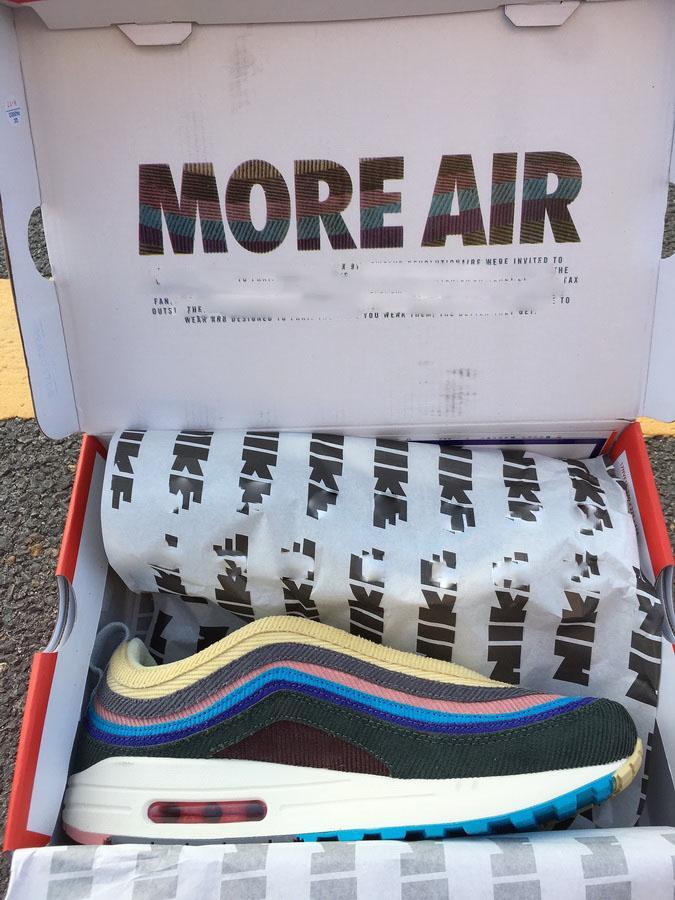 

2021 Highest Authentic Sean Wotherspoon x 1/97 VF SW Hybrid Men Women Sports Shoes Corduroy Rainbow Sneakers With Box 36-47