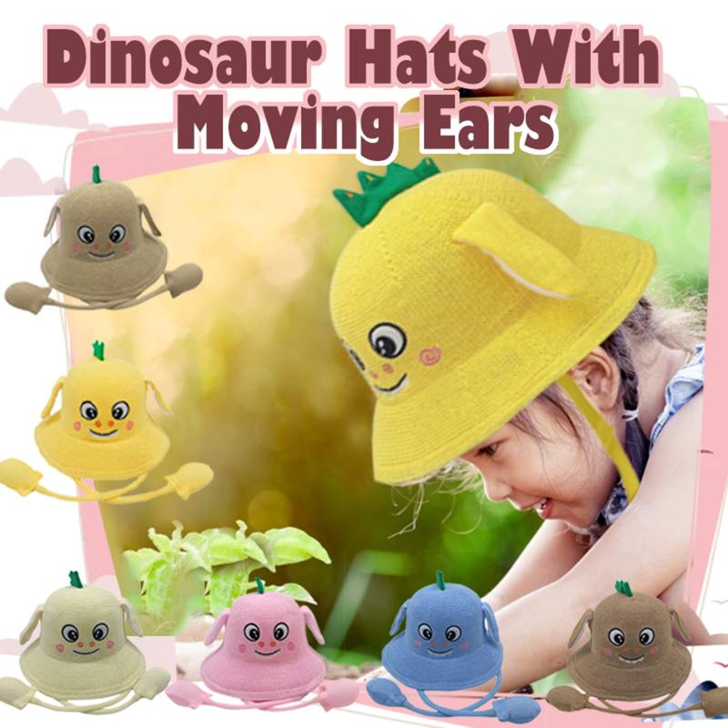 

Summer Baby Boy Hats Girl Sunhat With Moving Ears For Children Beach Bucket Caps Princess Outdoor Hat &, Yellow