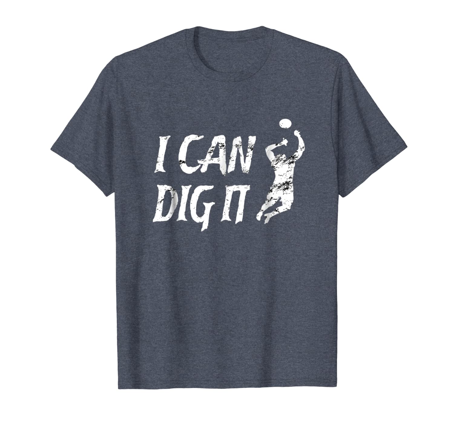 

i can dig it - funny volleyball t-shirt, White;black