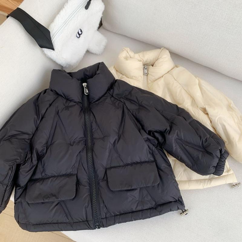 

Down Coat Boys And Girls Lightweight Cotton Children's Jackets Baby Korean Style Autumn Winter Clothes Parkas Coats, Blue;gray