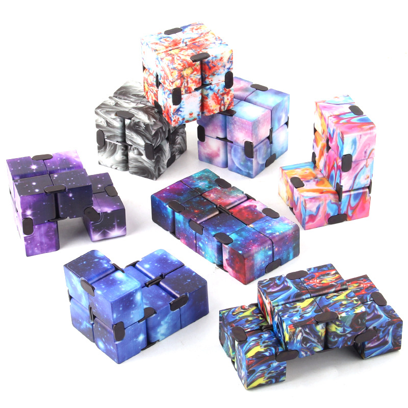 

Infinity Magic Cube fidget Toys Creative Sky Antistress Office Flip Cubic Puzzle Mini Blocks Decompression Toy For Adult Kids Gifts