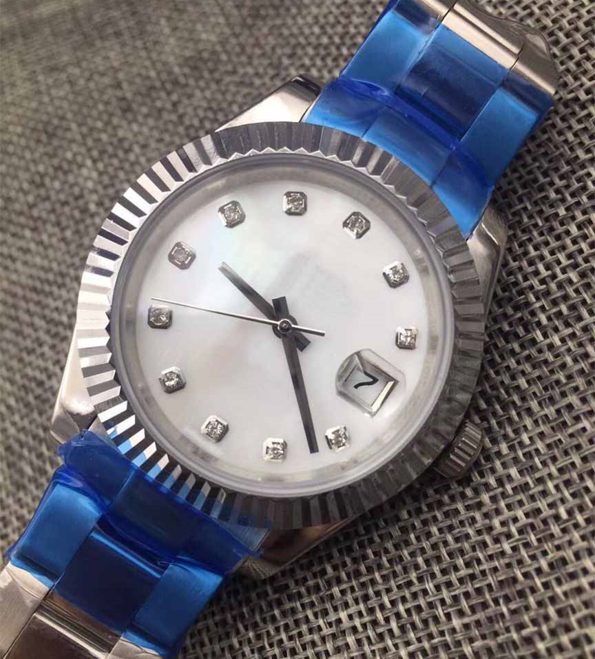 

fashion full-automatic mechanical watch size 41mm sapphire mirror stainless steel strap waterproof function men like the gift, Slivery;brown