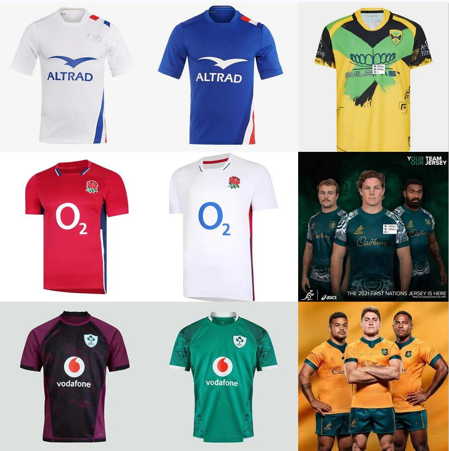 

5XL 2021 2022 ireland Australia Rugby jersey Irish Jamaica national team Jerseys men home polo shirts uniform, Lavender