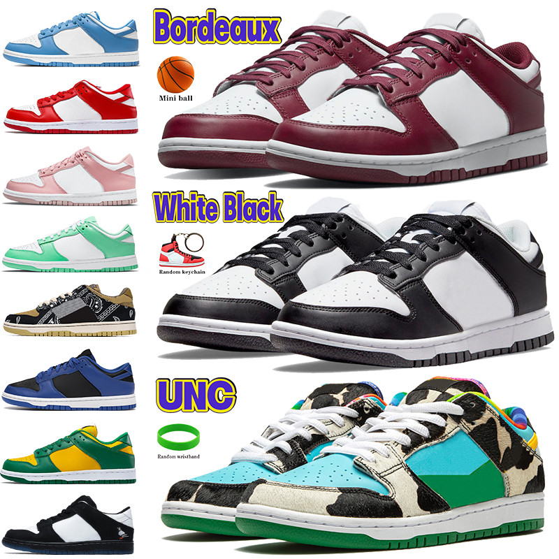 

2022 Top Low mens Running shoes UNC white black Bordeaux Archeo pink velvet court purple coast cactus Georgetown varsity green ceremic men Sneakers women trainers, 40 bubble wrap packaging