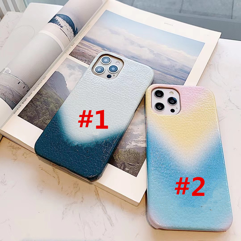 

NEW Watercolour Luxury Designer cases for iphone 11 XR XS Max 7/8 plus Big V PU leather Phone cover case, #1