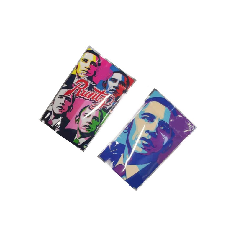 

custom print mylar bags 420 smell proof ziplock Flower packaging bag 3.5g obama white pink runty resealable snack zip lock retail package baggies runtz