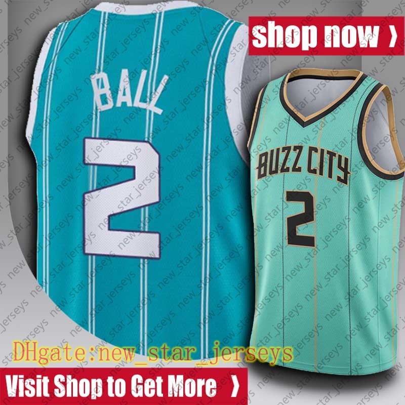 

LaMelo 2 Ball Jersey Gordon 20 Hayward Jerseys Charlotte Hornets Jersey, Black;red