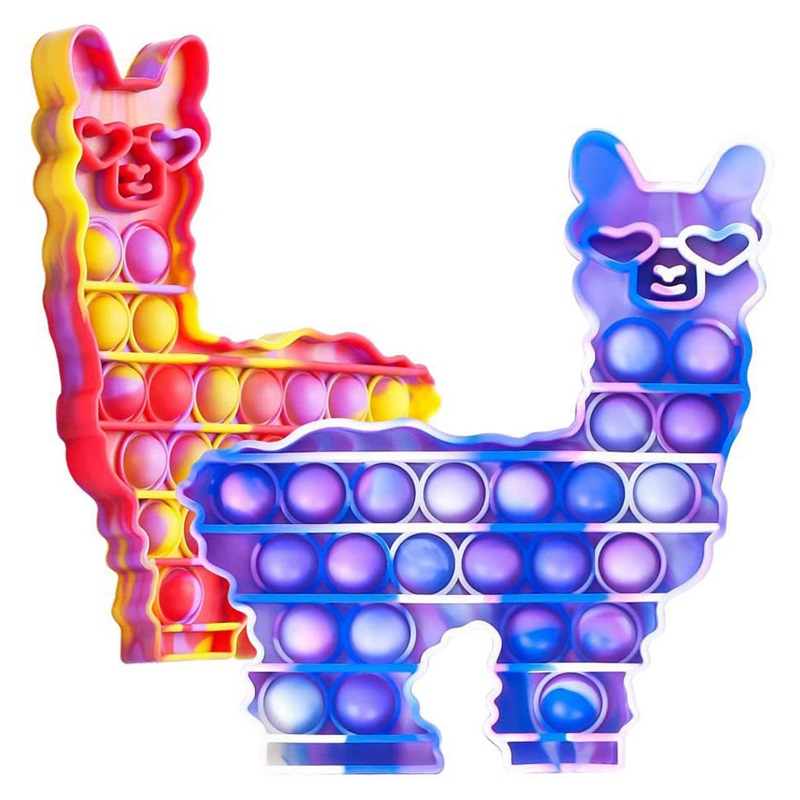 

Halloween Xmas Favor Finger Fidget Bubble Toy Alpaca Decompression Children's Educational Novelty