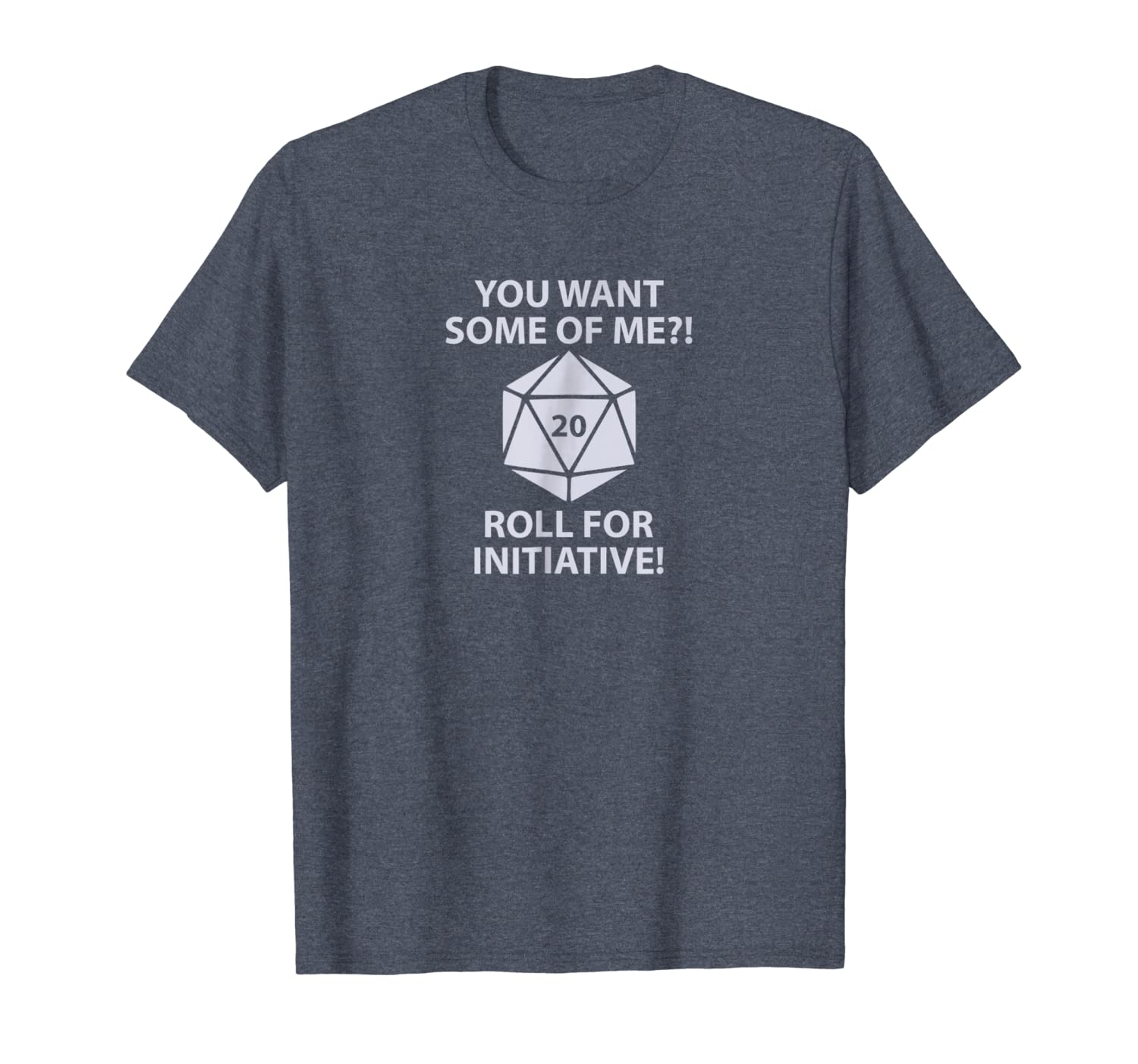 

vintage retro d20 roll for initiative shirt, White;black